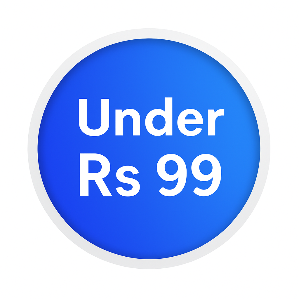 Under ₹99